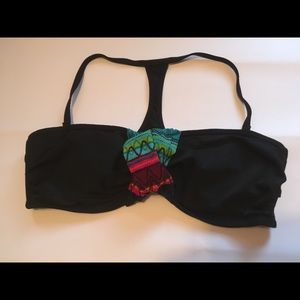 Athleta black convertible underwire bandeau top